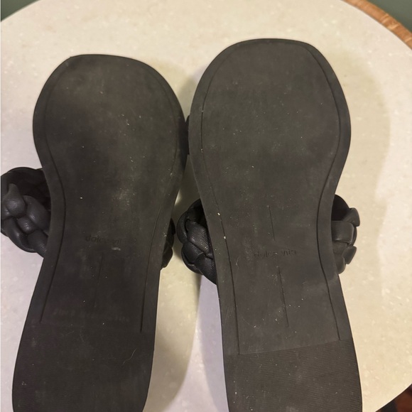 DOLCE VITA Gabbie Braided Double Strap Black Flat Sandals - Picture 5 of 5